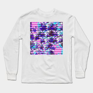 Glitch splatter Long Sleeve T-Shirt